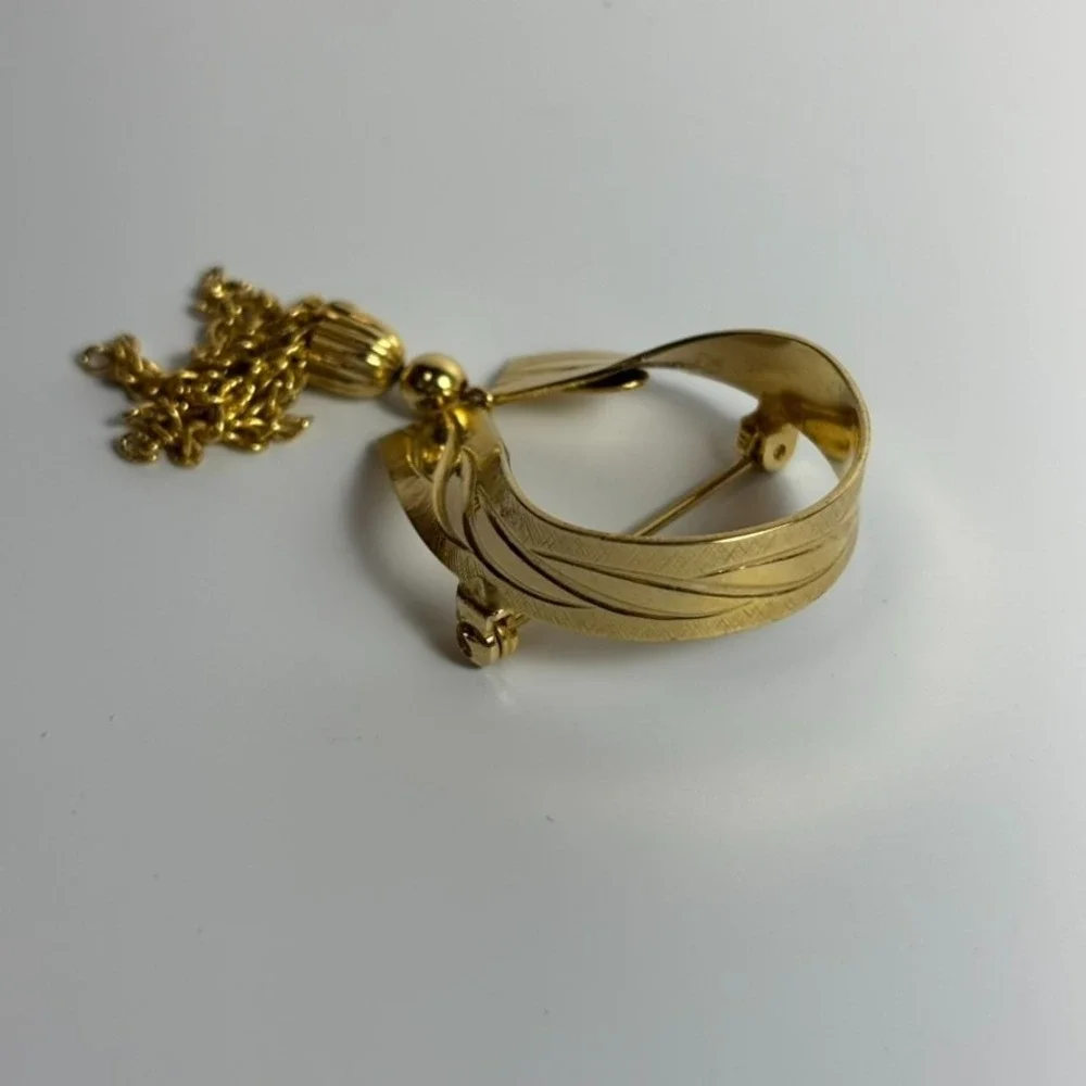 Brooch Lot Vintage‎ Hobe Trifari Silver Gold Tone Leaves Unique Collar Design